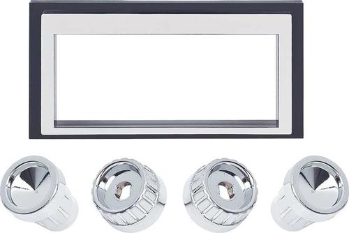 1961-62 Impala, Full Size; Bezel And Chrome Knob Set; For RetroSound Classic Radios