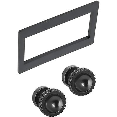1960-63 Chevrolet, GMC Truck; Black Bezel And Black Knob Kit; For  For RetroSound Series 1 & 2 Radio