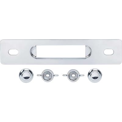 1955-59 Chevy, GMC Truck; Retrosound Apache Radio Bezel And Knob Set; Chrome