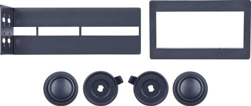 1971-74 Road Runner; Black Bezel & Black Knob Set With Bracket; For RetroSound Series 1 Radio
