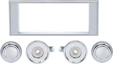 1967-69 Dodge Dart; Chrome Bezel And Chrome Knob Kit; For RetroSound Series 1 Radio