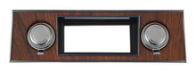 1967-68 Camaro, Firebird; Bezel And Knob Set; For RetroSound Series 1 Radio; Walnut, Chrome