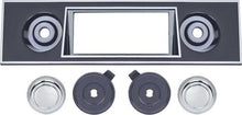1967-68 Camaro, Firebird; Bezel And Chrome Knob Set; For RetroSound Series 1 Radio; Black