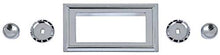 1962-65 Chevy II, Nova; Chrome Bezel And Chrome Knob Kit; For RetroSound Series 1 Radio