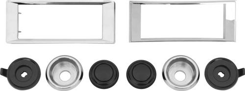 1968-79 Nova; Bezel And Knob Set; For RetroSound Series 1 Radio; Black