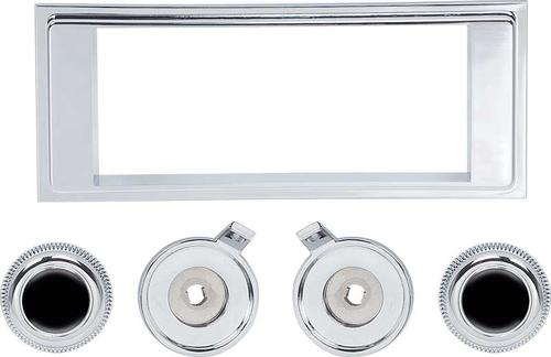 1969 Camaro; Chrome Bezel And Chrome Knob Kit; For RetroSound Classic Radio