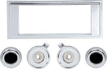 1969 Camaro; Chrome Bezel And Chrome Knob Kit; For RetroSound Classic Radio