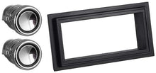 1967-68 Mustang RetroSound Black Radio Bezel/Black Lined Knobs
