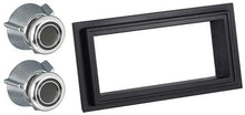 1969-73 Mustang RetroSound Black Radio Bezel/Black Dot/Line Knobs