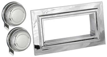1974-86 Mustang RetroSound Chrome Radio Bezel/Knobs