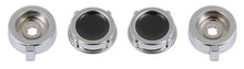 1958-62 GM RetroSound Chrome With Black Dot Radio Knobs