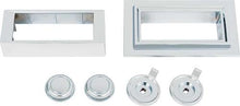 1967-68 Impala/Full-Size - Retrosound Bezel And Chrome Knob Set