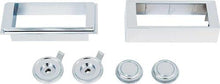 1966-67 Chevelle, El Camino, Malibu; Retrosound Bezel And Chrome Knob Set