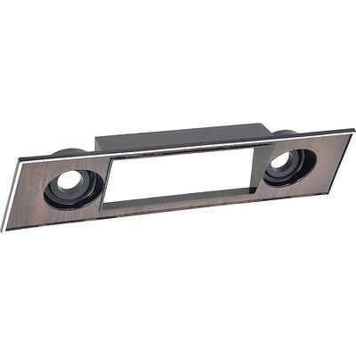 1968 Camaro: Radio Face Plate; For Aftermarket Radios; Vertical Walnut Grain; 1-13/16" x 4-1/8" opening