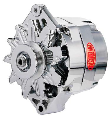 1973-88 GM - Powermaster 100 Amp Alternator -  Chrome Finish