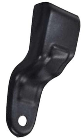 1967-69 Camaro, Firebird; Outer Retractor Front Bucket Seat Belt Housing; RH Passenger Side; Black