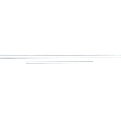 SC63123 - 1963 Impala SS; Body Side Molding Insert Set; Authentic Engine Turned Aluminum; 6 Piece Set