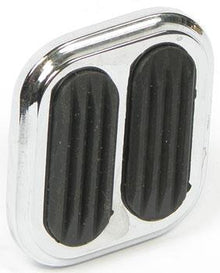 Lokar Chrome Steel Dimmer Switch Pad with Rubber Inserts