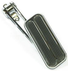 Lokar Chrome Steel Throttle Assembly with Extra Large 2" x 5" Pedal Pad and Rubber Inserts