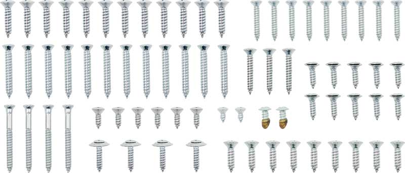 SK104 - 1955 2 Door Hardtop 92 Piece Interior Screw Set