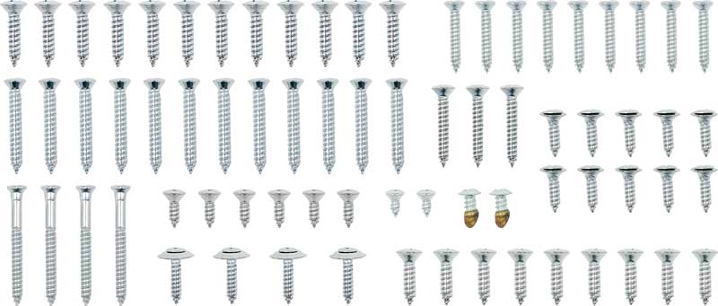 SK106 - 1956 Chevy 2 Door Sedan 92 Piece Interior Screw Set