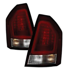 2005-2007 Chrysler 300C; Version 2 Light Bar LED Tail Lights; Red Clear
