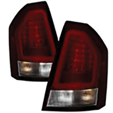 2008-2010 Chrysler 300C; Version 2 Light Bar LED Tail Lights; Red Clear