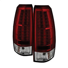 2007-2013 Chevrolet Avalanche; LED Tail Lights; Red Clear