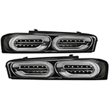 2016-2018 Chevrolet Camaro; LED Tail Lights; Sequential Turn Signal; Black