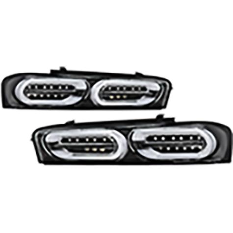 2016-2018 Chevrolet Camaro; LED Tail Lights; Sequential Turn Signal; Black