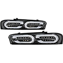 2016-2018 Chevrolet Camaro; LED Tail Lights; Sequential Turn Signal; Black