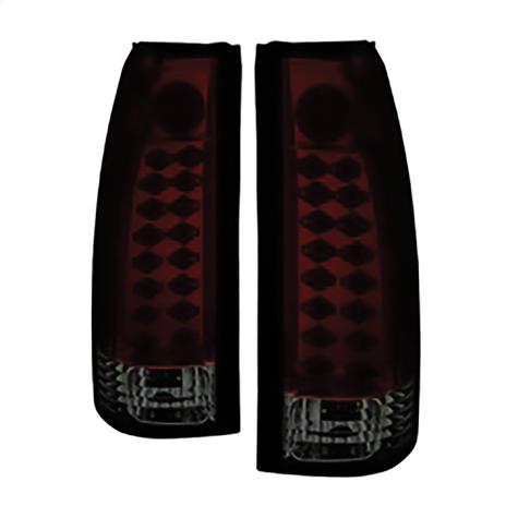 1988-1998 Chevrolet C1500 & 1992-1994 Chevrolet Blazer; LED Tail Lights; Red Smoke