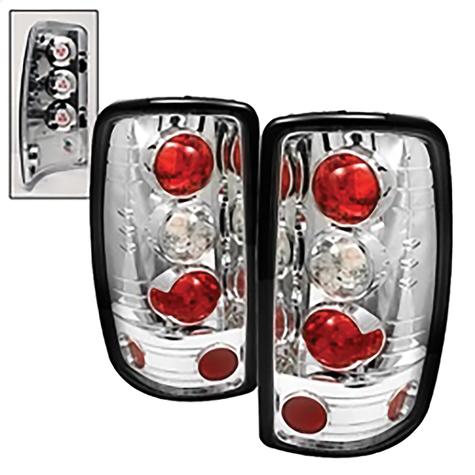 2000-2006 Chevrolet Tahoe; Euro Style Tail Lights; Chrome