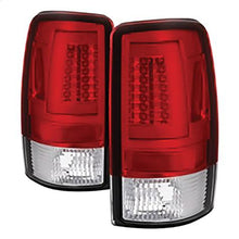 2000-2006 Chevrolet Tahoe; Version 2 Light Bar LED Tail Lights; Red Clear