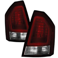 2005-2007 Chrysler 300; Version 2 Light Bar LED Tail Lights; Red Clear