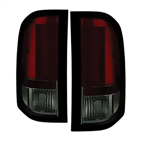 2007-2013 Chevrolet Silverado 1500; 2007-2014 Chevrolet 2500HD; LED Tail Lights; Red Smoke