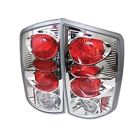 2002-2006 Dodge Ram 1500; 2003-2006 Dodge Ram 2500/3500; Euro Style Tail Lights; Chrome