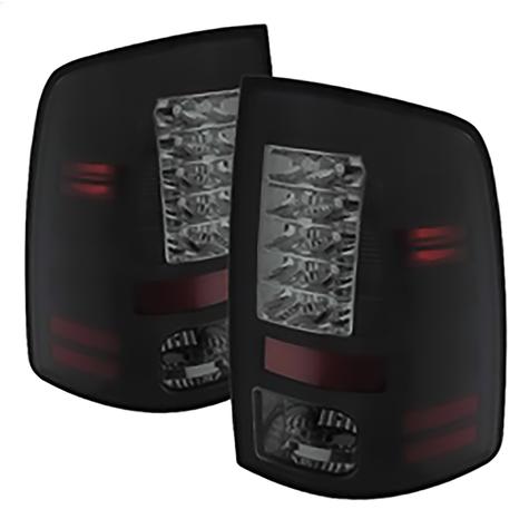 2009-2018 Dodge Ram 1500; 2010-2018 Dodge Ram 2500/3500; LED Tail Lights; Black Smoke