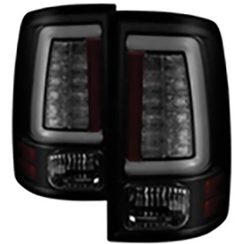 2013-2018 Dodge Ram 1500; 2013-2018 Dodge Ram 2500/3500; Tail Lights; LED Model only; Black Smoke