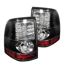 2002-2005 Ford Explorer; (Except Sport Trac) LED Tail Lights; Black