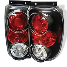1995-1997 Ford Explorer; Euro Style Tail Lights; Black