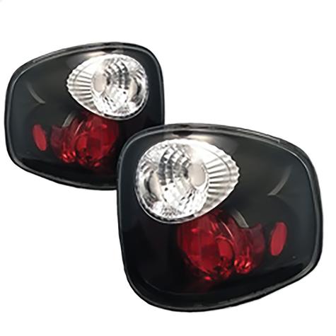 2001-2003 Ford F150 Flareside; (Not Fit Supercrew) Euro Style Tail Lights; Black