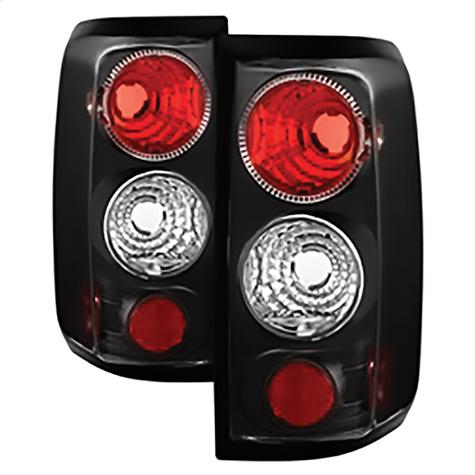 2004-2008 Ford F150 Styleside; (Not Fit Heritage & SVT) Euro Style Tail Lights; Black