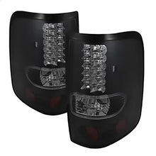 2004-2008 Ford F150 Styleside; (Not Fit Heritage & SVT) LED Tail Lights; Black Smoke