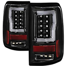2004-2008 Ford F150 Styleside; (Not Fit Heritage & SVT) Version 2 Light Bar LED Tail Lights; Black