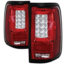 2004-2008 Ford F150 Styleside; (Not Fit Heritage & SVT) Version 2 Light Bar LED Tail Lights; Red Clear