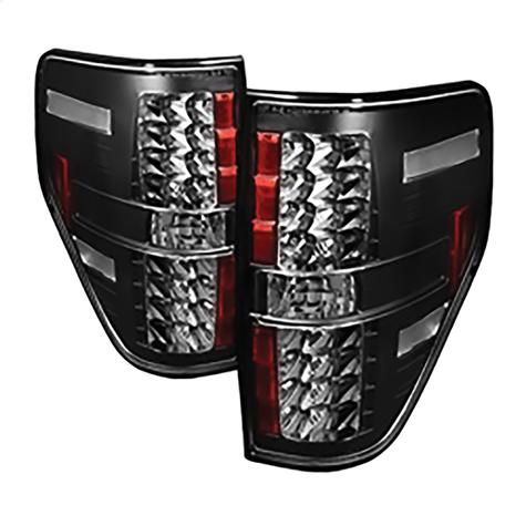 2009-2014 Ford F150; LED Tail Lights; Black