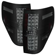 2009-2014 Ford F150; LED Tail Lights; Black Smoke