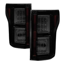 2015-2017 Ford F150; Light Bar LED Tail Lights; Black Smoke