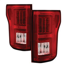 2015-2017 Ford F150; Light Bar LED Tail Lights; Red Clear